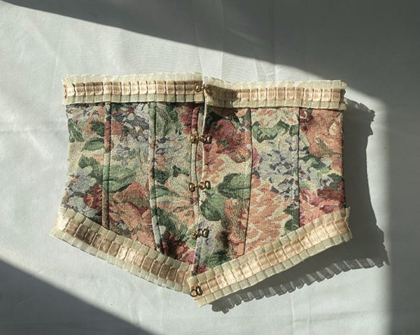 Tapestry underbust corset