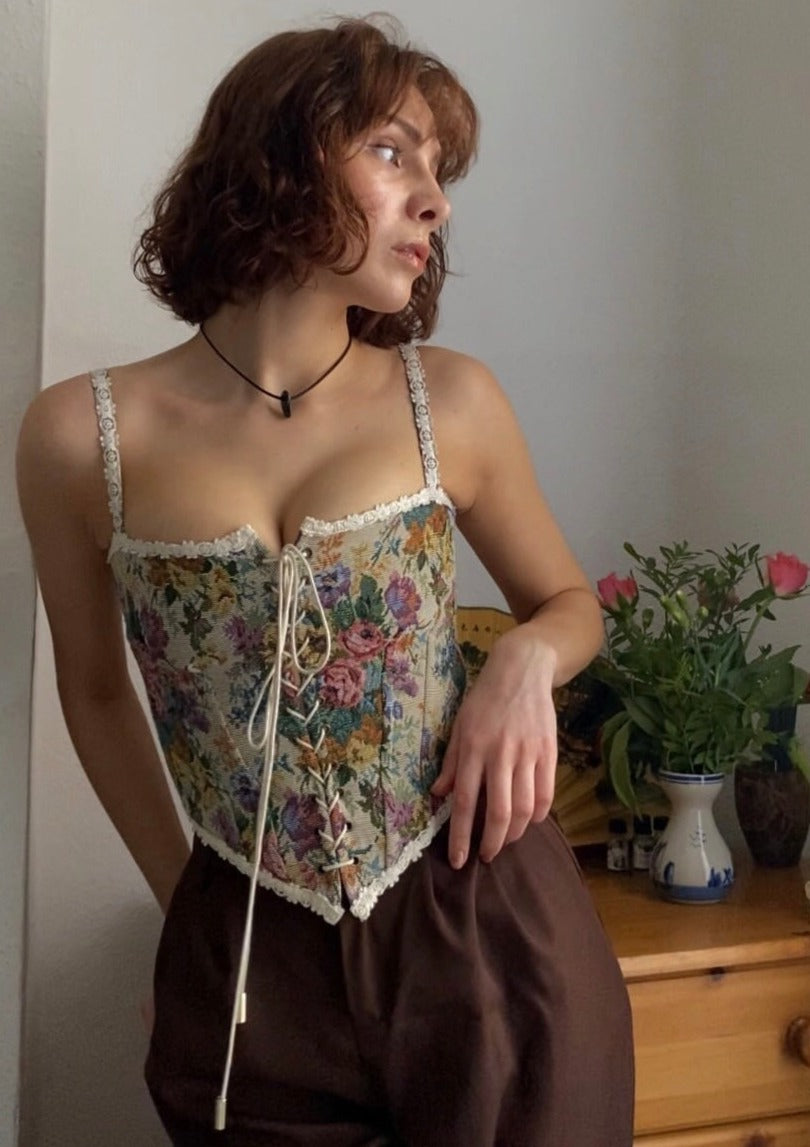 Tapestry corset