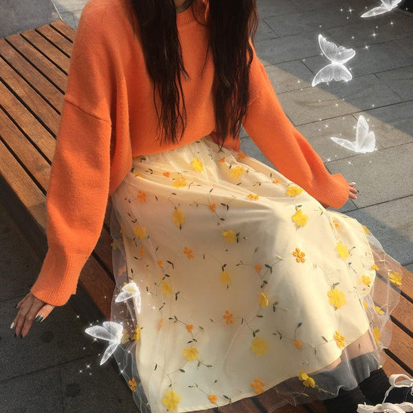 Jacqueline floral skirt